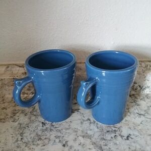 Two Fiesta Lapis latte mugs